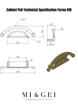 Cabinet pull technical specification 