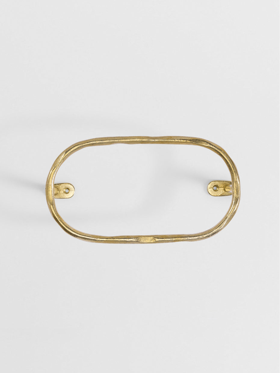 LUXURY HAND TOWEL HOLDER Forme N°11 in Brass finish | Mi&Gei Hardware Design Studio