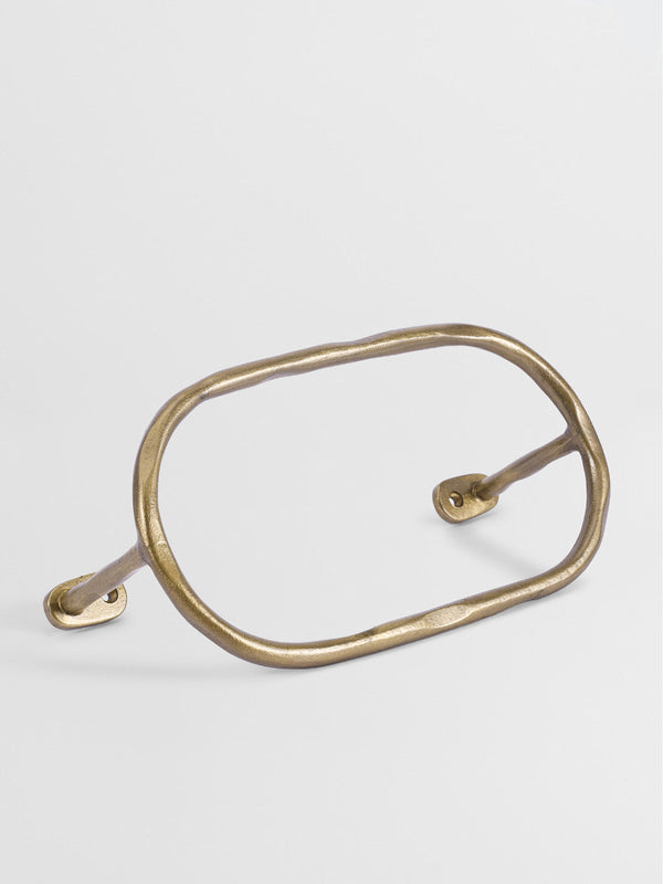 hand towel holder brass finish