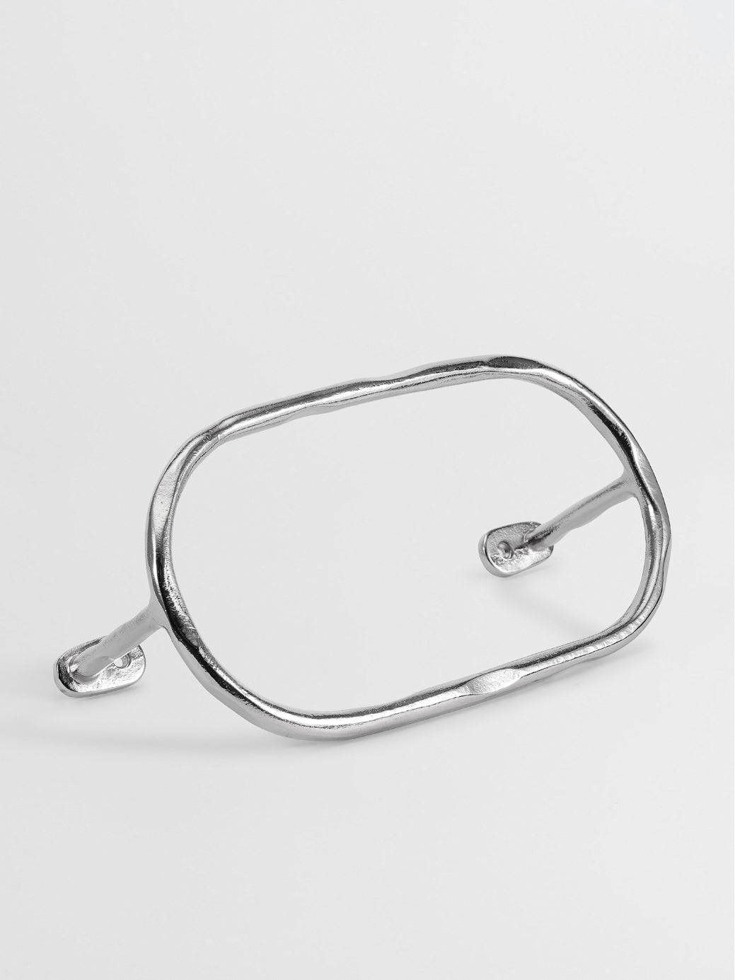 LUXURY HAND TOWEL HOLDER Forme N°11 in Nickel finish | Mi&Gei Hardware Design Studio | Solid Brass