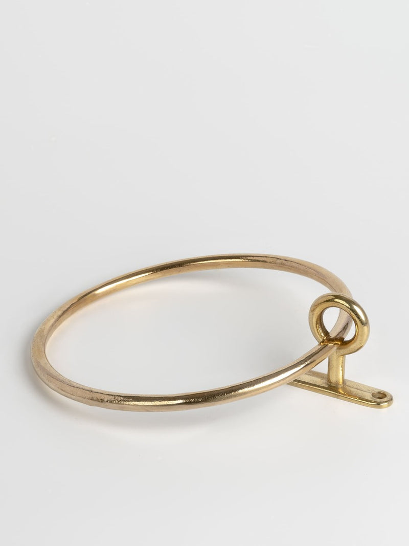 Monza Towel Ring Small Polished Brass - Broughtons Lighting