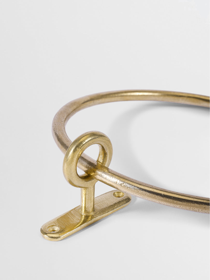 Luxury TOWEL HANGER  Forme N°13 in Brass finish | Mi&Gei Hardware Design Studio