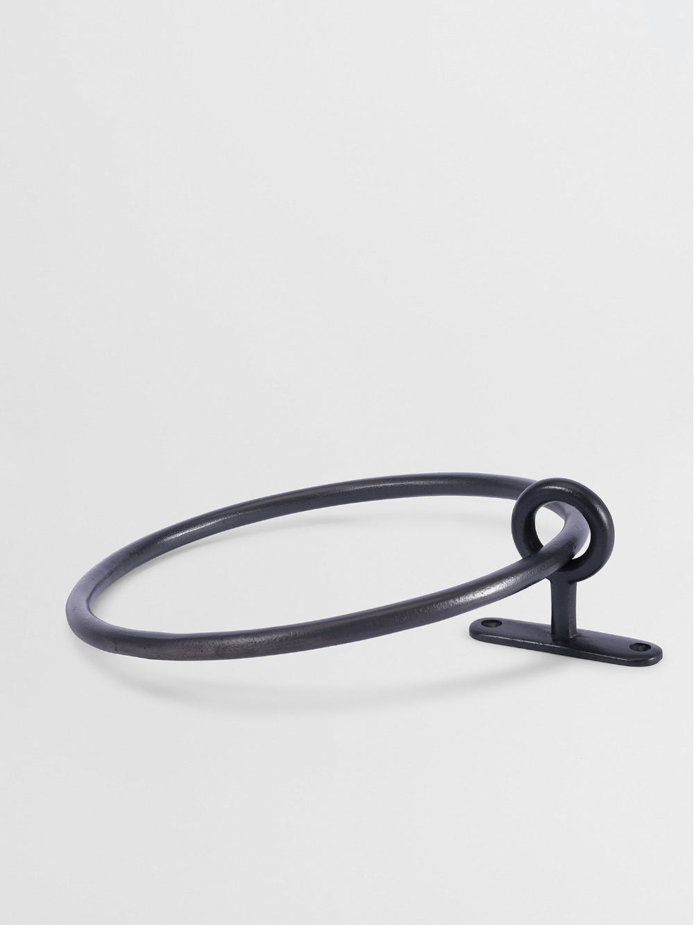 Luxury TOWEL HANGER  Forme N°13 in Carbon Black finish | Mi&Gei Hardware Design Studio | Solid Brass