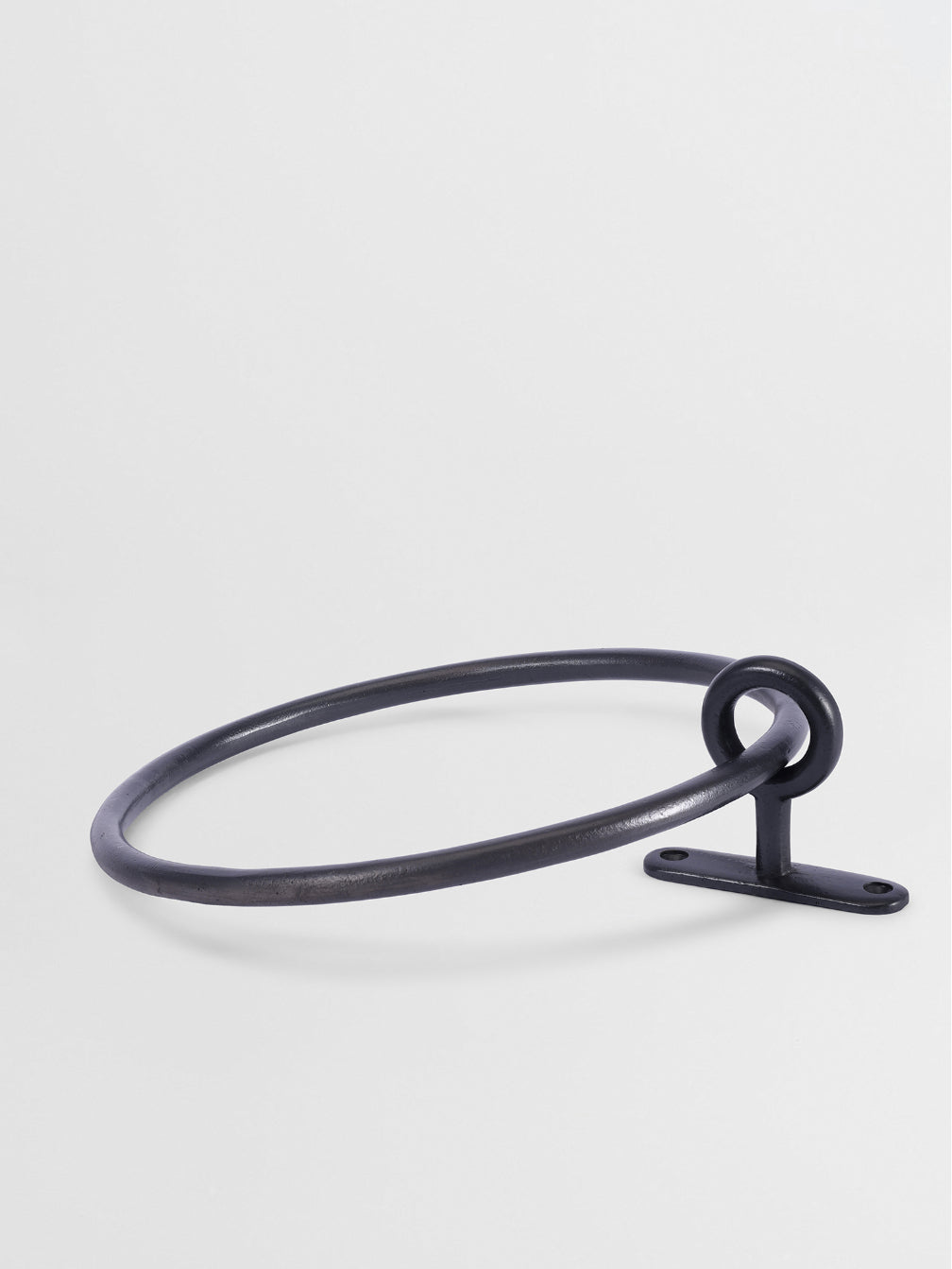 Luxury TOWEL HANGER  Forme N°13 in Carbon Black finish | Mi&Gei Hardware Design Studio | Solid Brass