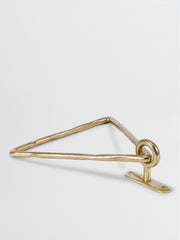 Artisan BRASS TOWEL HANGER Forme N°14 in Brass finish | Mi&Gei