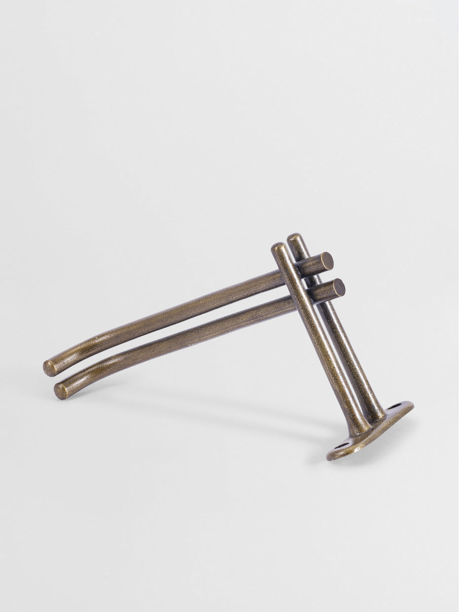TOILET PAPER ROLL HOLDER Forme N°17 in Bronze finish | Mi&Gei