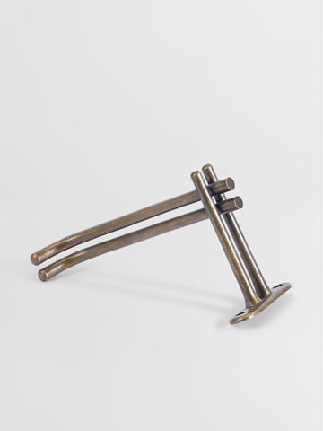 TOILET PAPER ROLL HOLDER Forme N°17 in Bronze finish | Mi&Gei