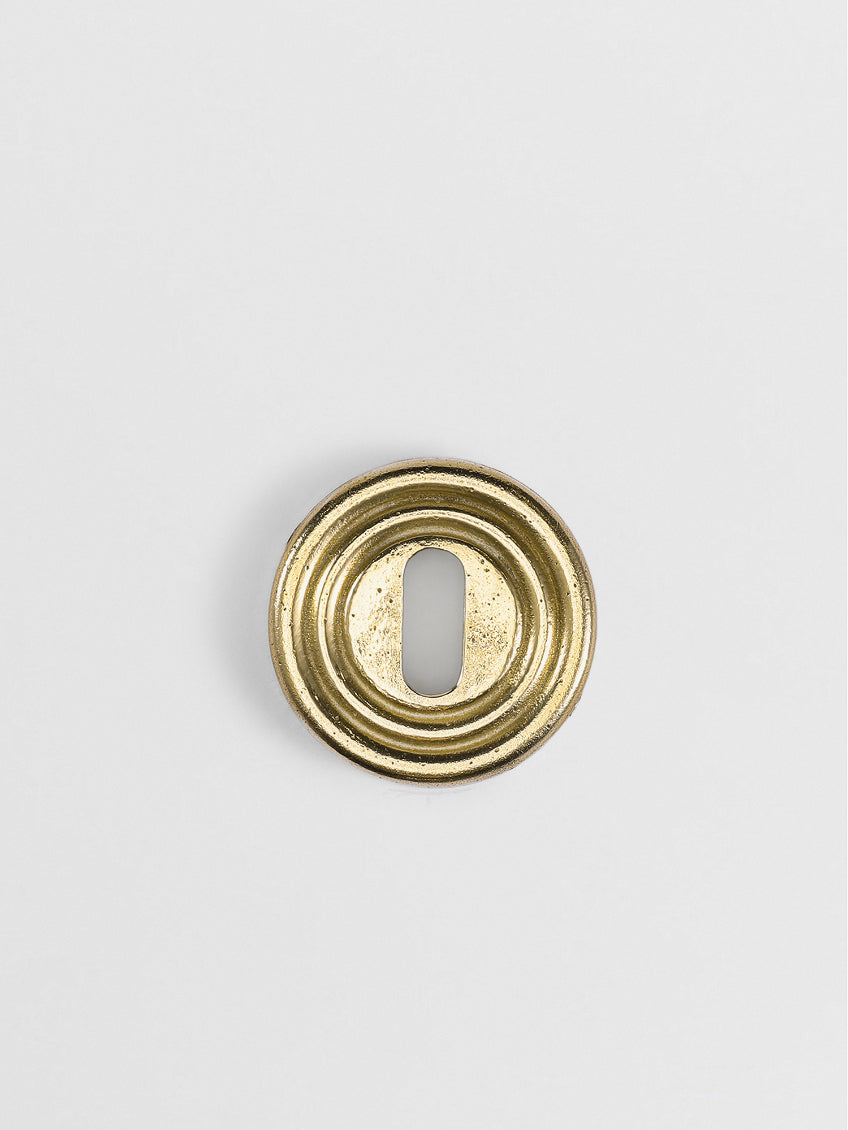 KEY ESCUTCHEON L Forme N18 in Brass finish | Mi&Gei
