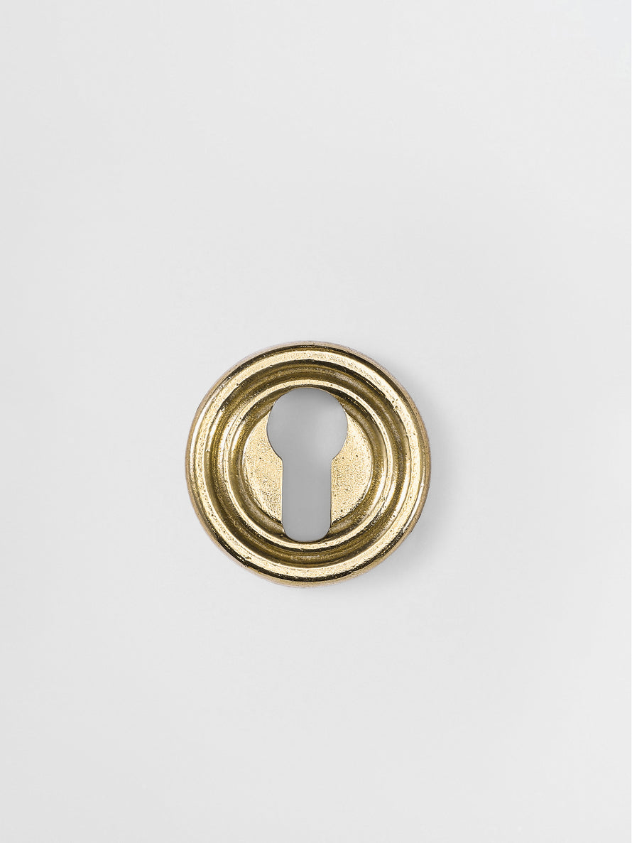 KEY ESCUTCHEON Y Forme N18- Euro Cylinder in Brass finish | Mi&Gei