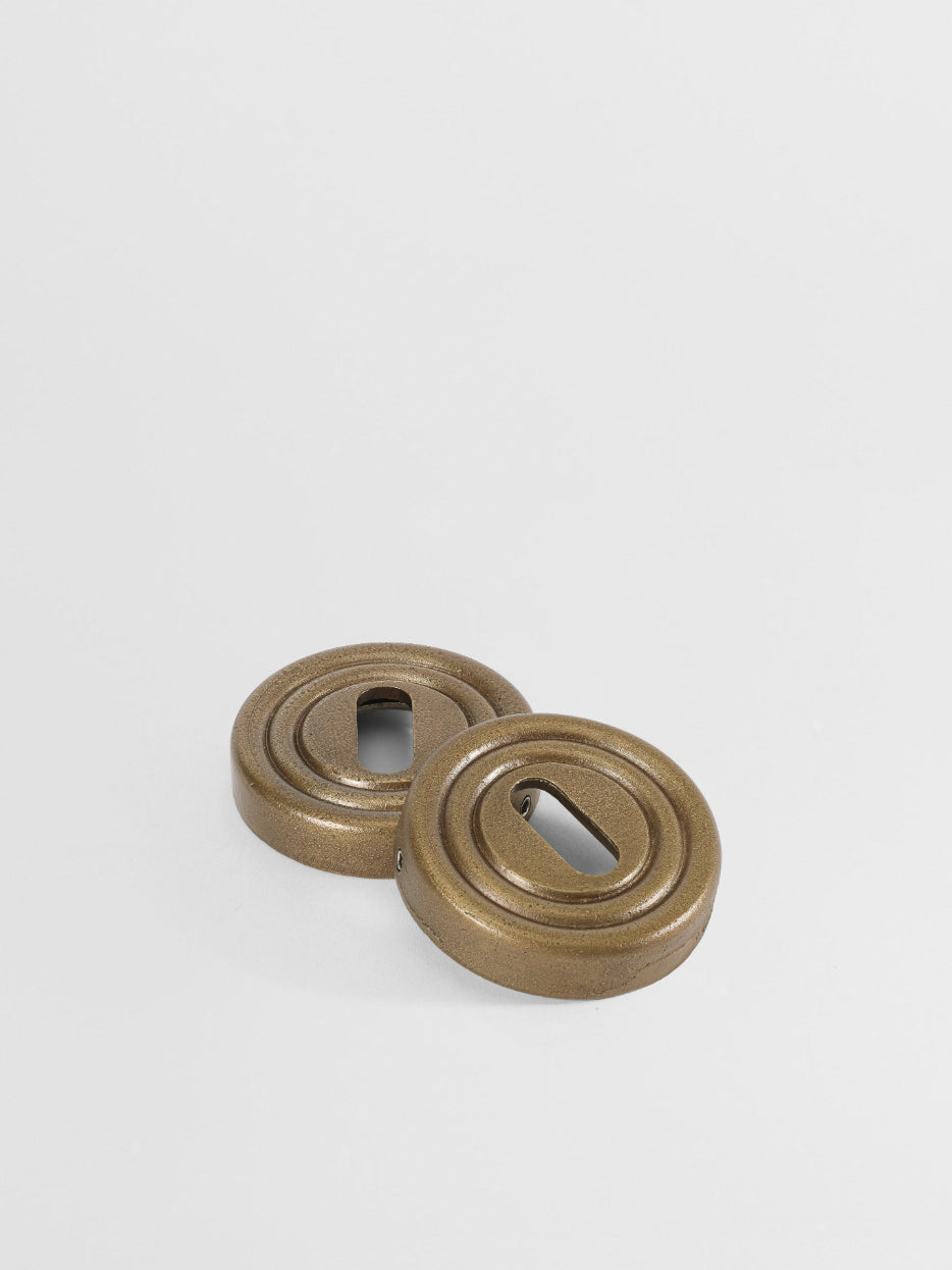 KEY ESCUTCHEON L Forme N18 in Champagne Bronze finish | Mi&Gei