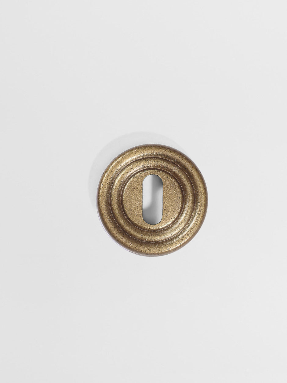 KEY ESCUTCHEON L Forme N18 in Champagne Bronze finish | Mi&Gei