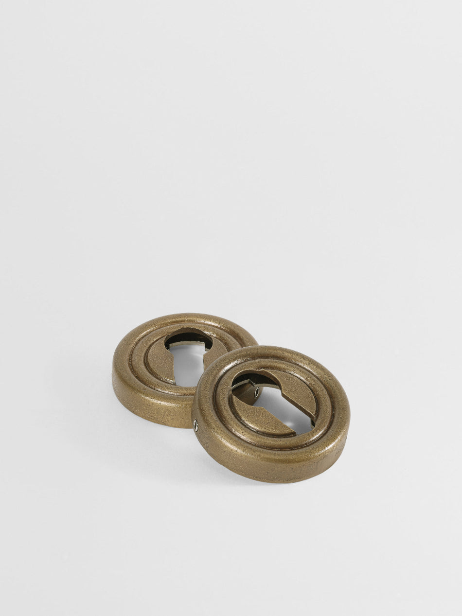 KEY ESCUTCHEON Y Forme N18- Euro Cylinder in Champagne Bronze finish | Mi&Gei