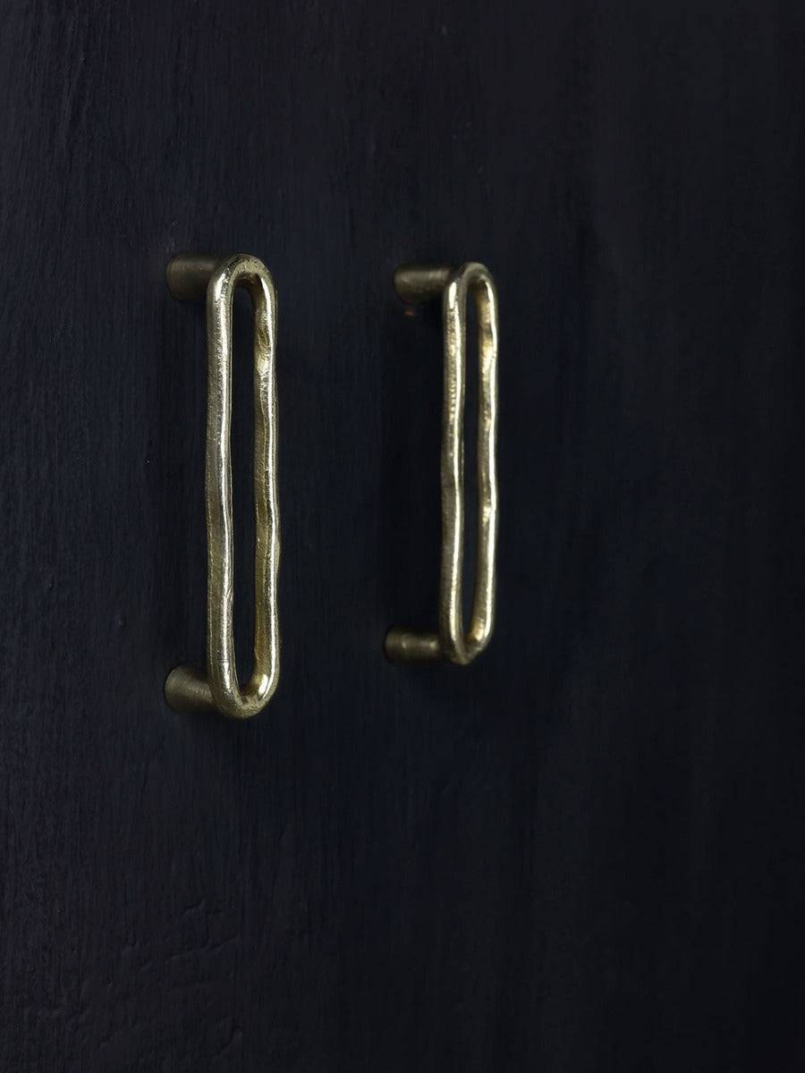 Door pull brass finish