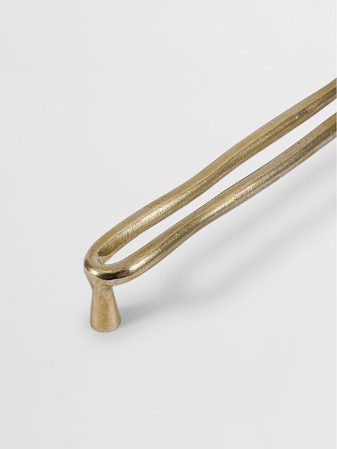 KITCHEN PULL APPLIANCE Forme N°24 - Centers 17.5″ in Brass finish | Mi&Gei