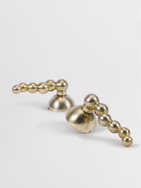 Passage Door Lever Set — Solid Brass — Forme N°25