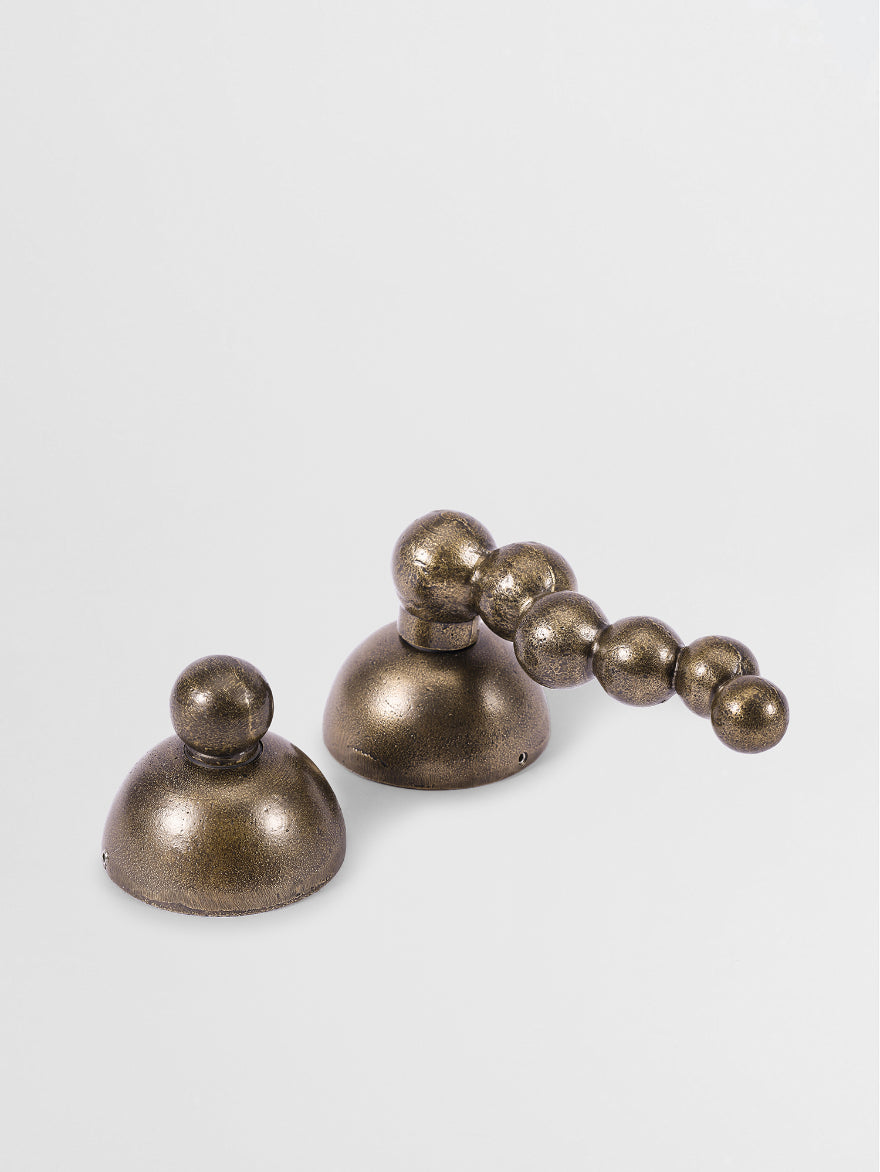 PRIVACY DOOR LEVER SET Forme N°25 in Bronze finish | Mi&Gei