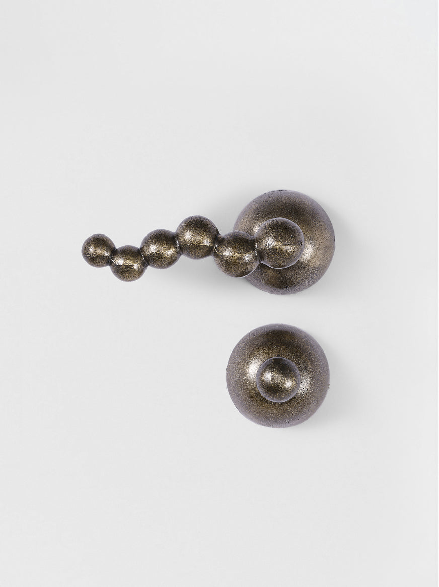 PRIVACY DOOR LEVER SET Forme N°25 in Bronze finish | Mi&Gei