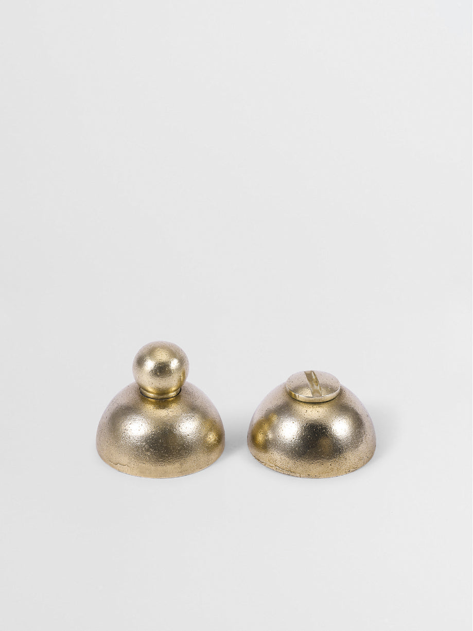 PRIVACY THUMBTURN Forme N°25 in Brass finish | Mi&Gei