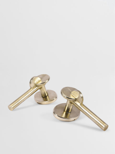 Passage Door Lever Set — Solid Brass — Forme N°26