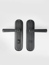 Carbon Black PRIVACY DOOR LEVER SET Forme N28 - Mi&Gei Hardware Design Studio