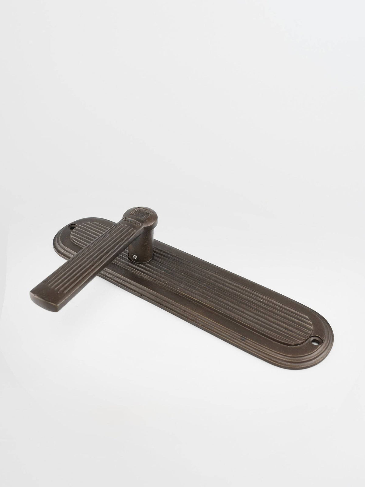 Bronze dummy door handle left