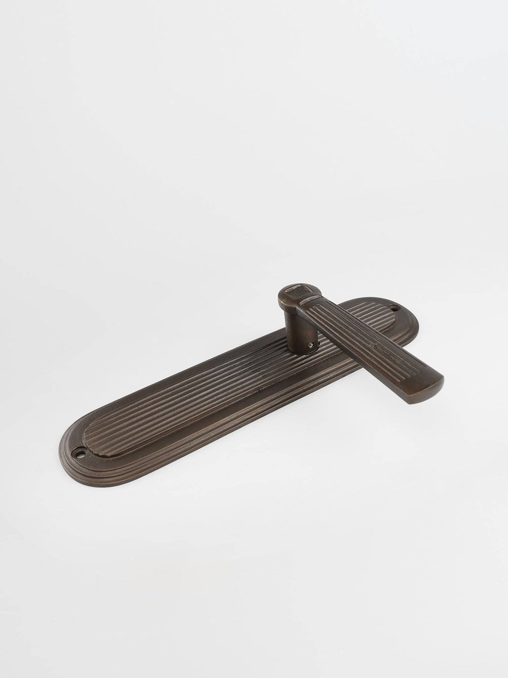 Bronze dummy door handle right