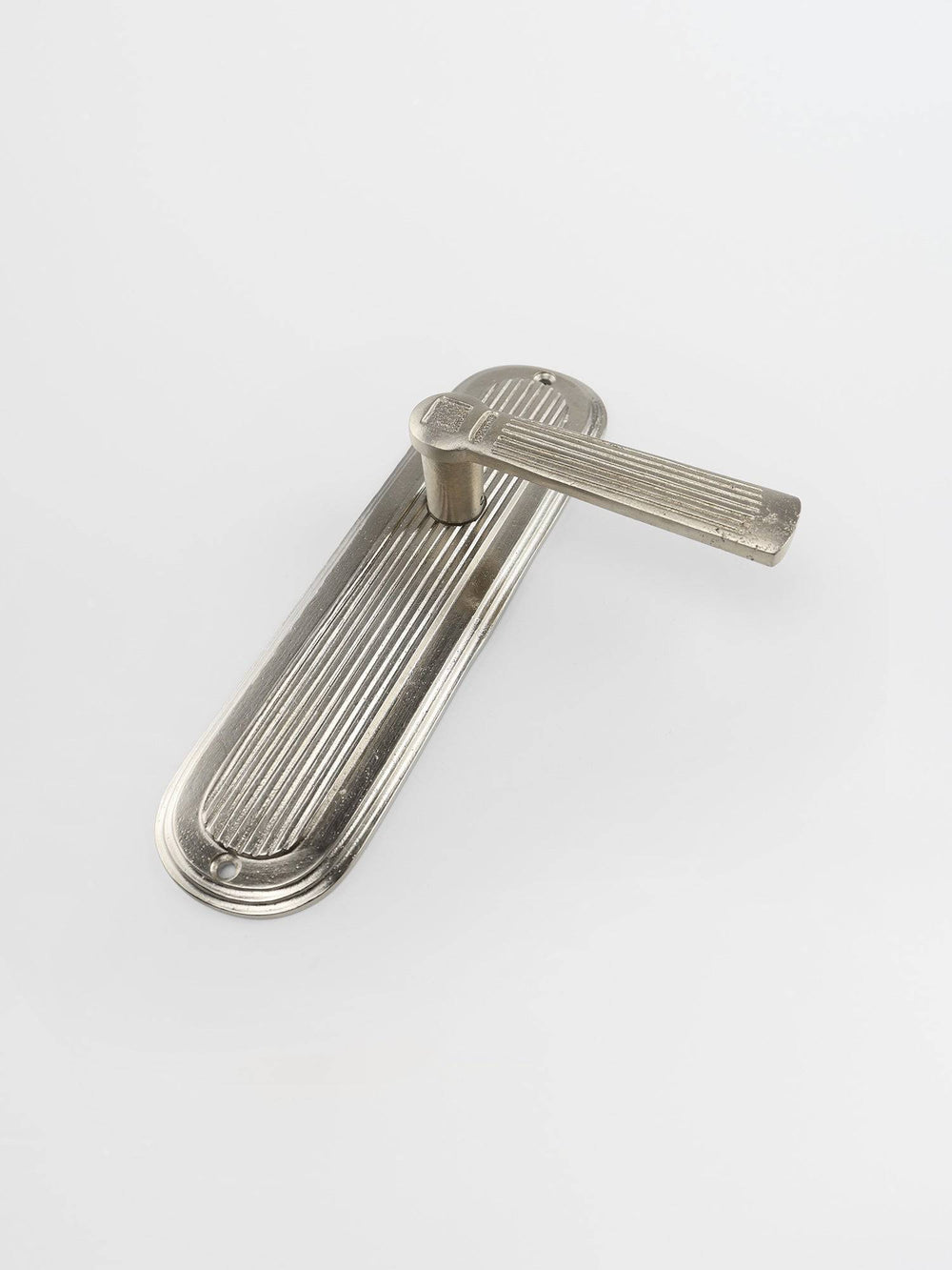 satin nickel dummy door handle right