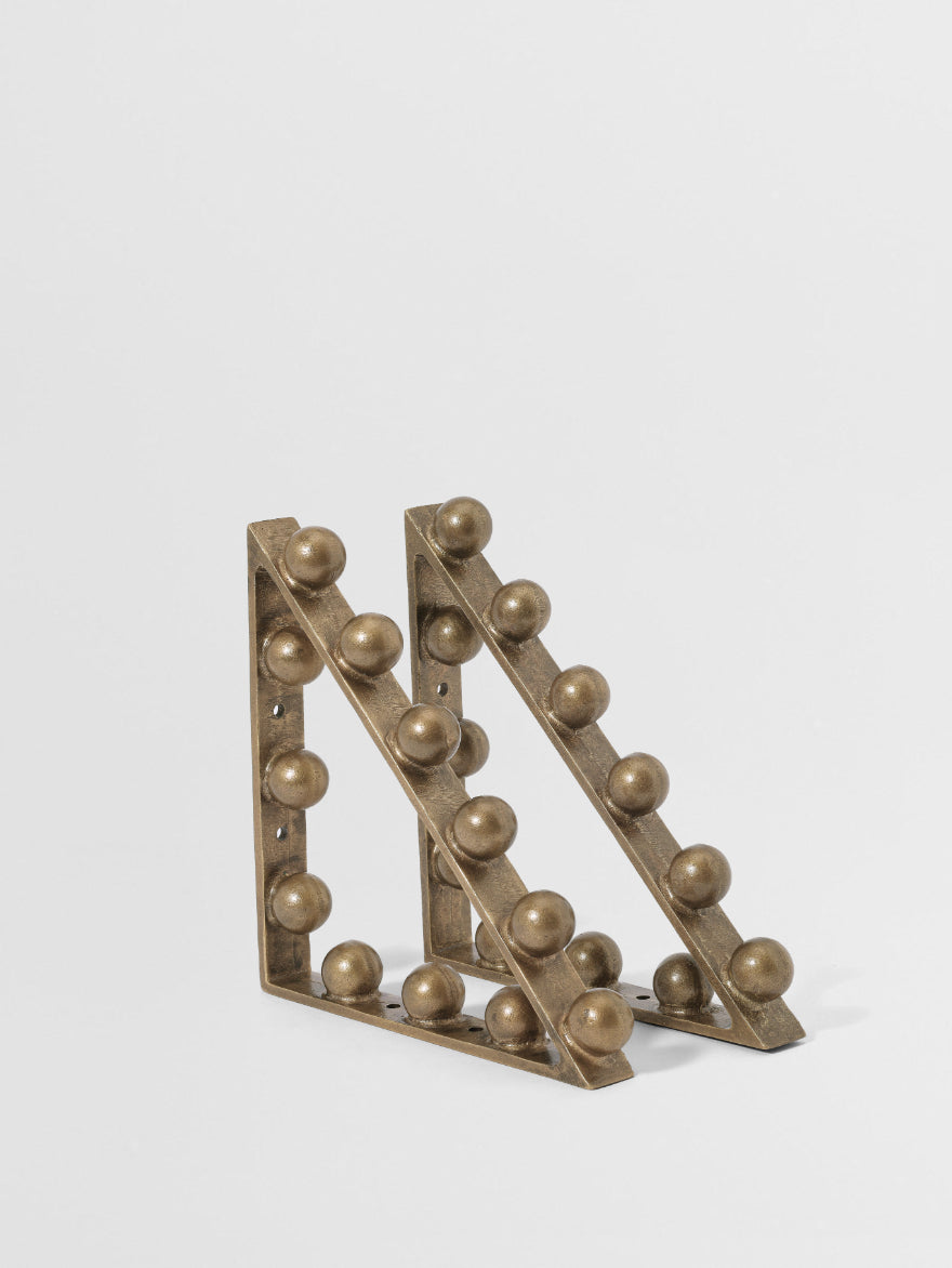 SHELF BRACKET SET OF 2 Forme N°30 in Bronze finish | Mi&Gei