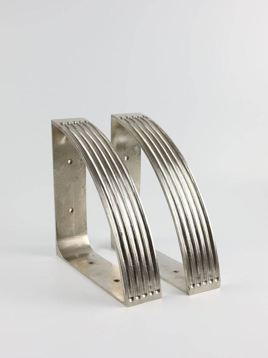Shelf Bracket Set Of 2 Polished Nickel