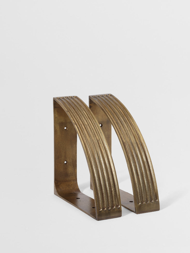 SHELF BRACKET SET OF 2 Forme N°31 in Bronze finish | Mi&Gei