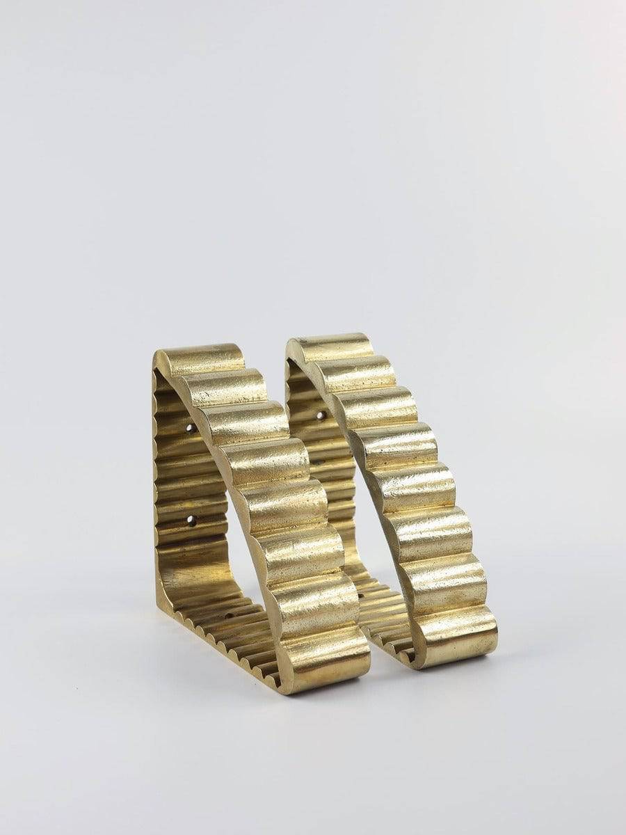 Shelf Bracket Brass Finish 