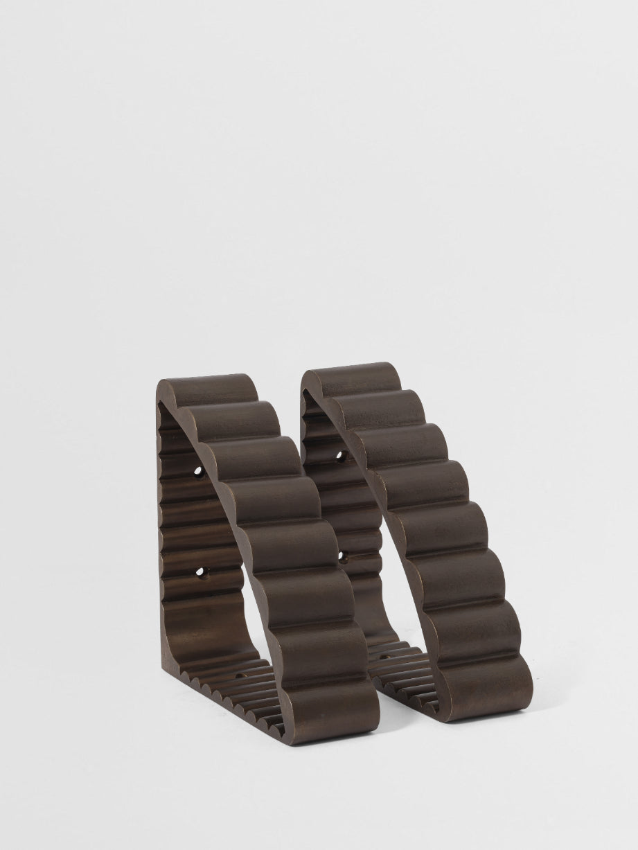 SHELF BRACKET SET OF 2 Forme N°32 in Bronze finish | Mi&Gei