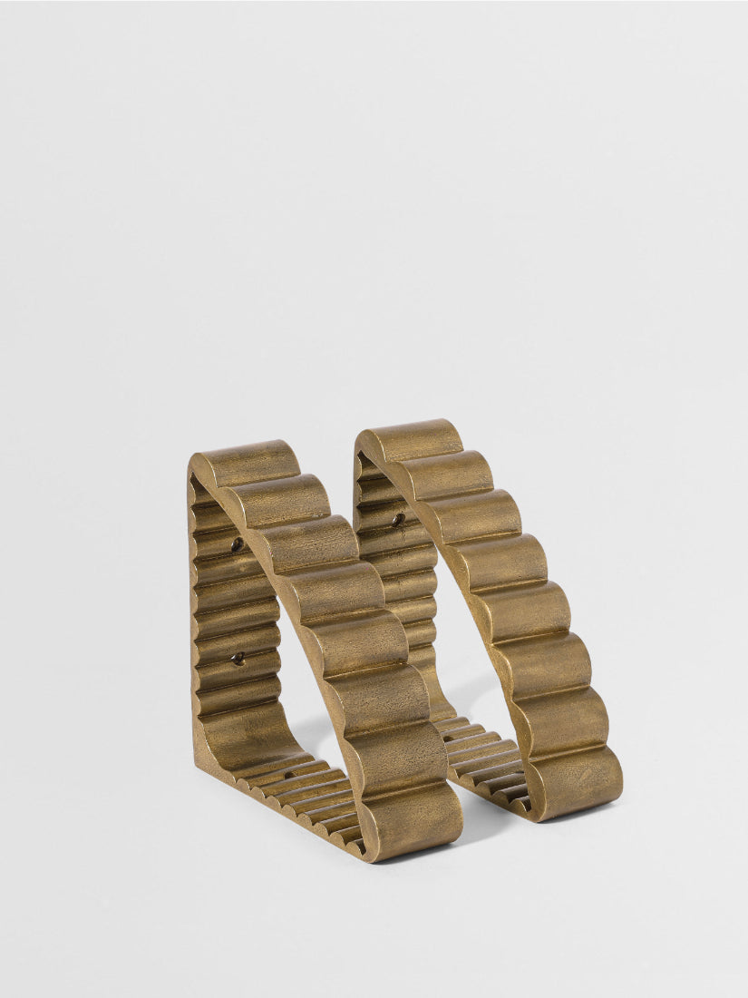 SHELF BRACKET SET OF 2 Forme N°32 in Bronze finish | Mi&Gei
