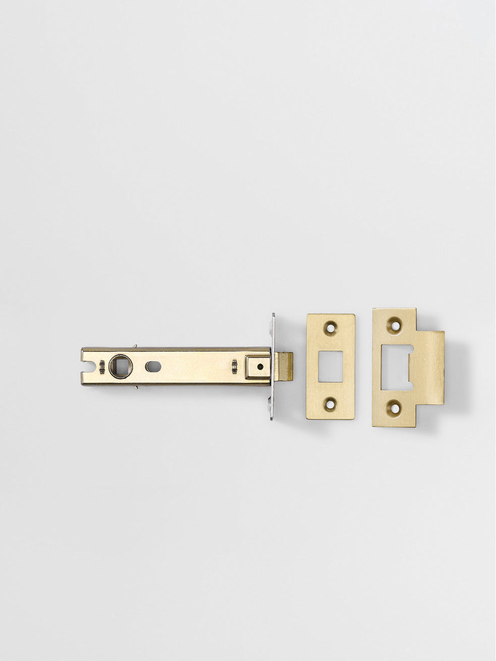 Tubular Spring Latch – 82mm Backset for Residential Interior Doors in Brass finish | Mi&Gei