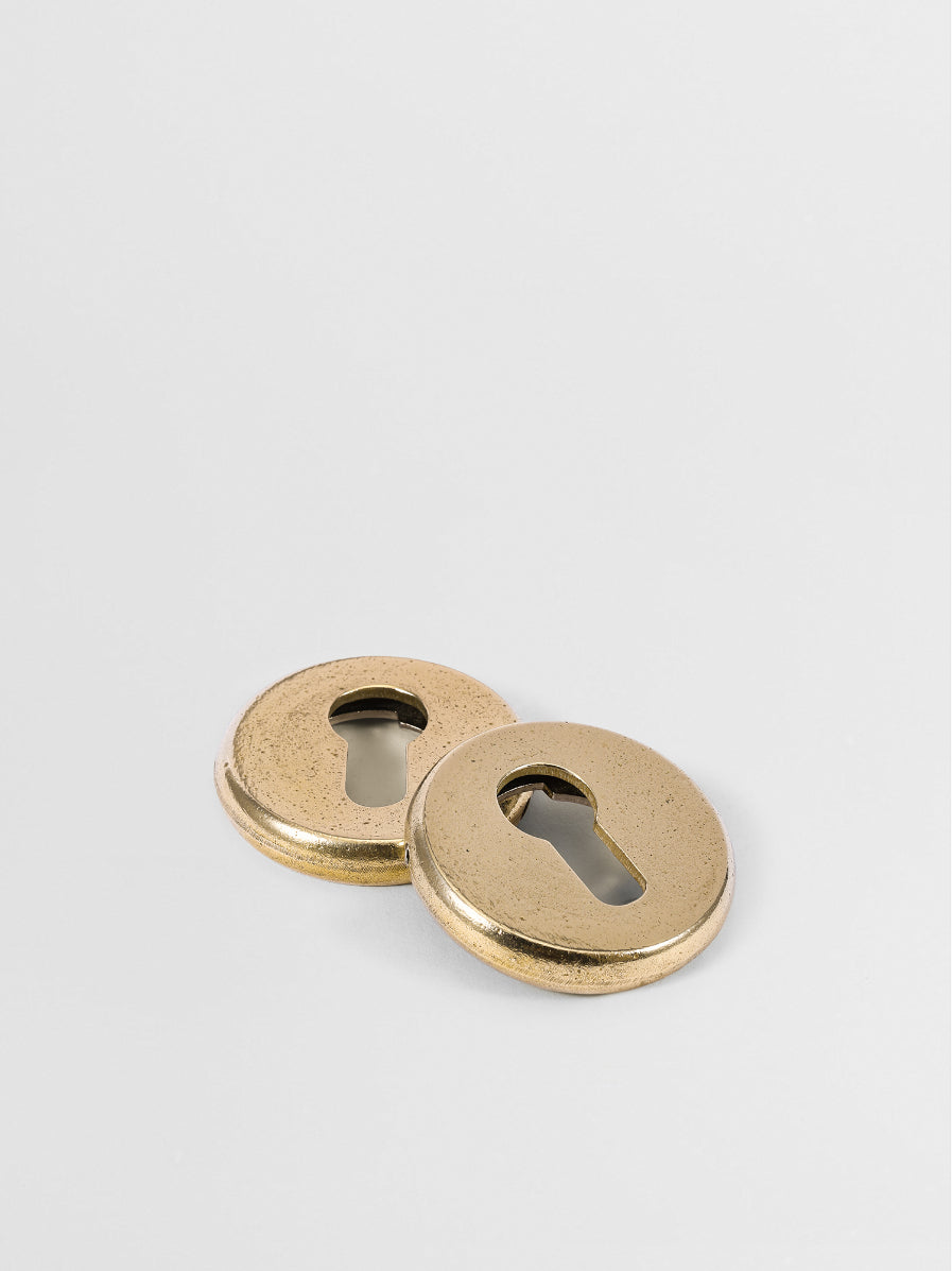 KEY ESCUTCHEON Y - DOOR HANDLES N25 & N26 in Brass finish | Mi&Gei