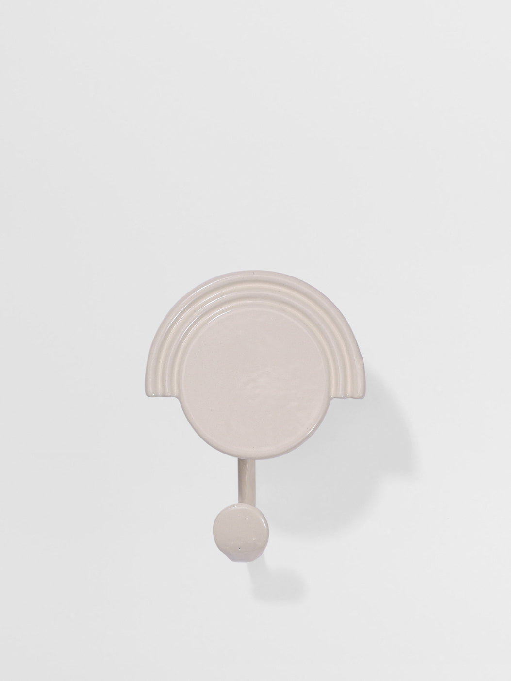 Decorative wall hook with a geometric design Off White