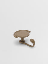 Green Towel  hook on a white background