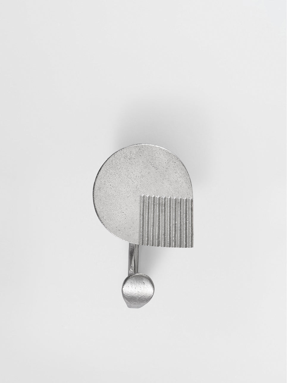 HOOK TOWEL HANGER Forme N°619 in Nickel finish | Mi&Gei