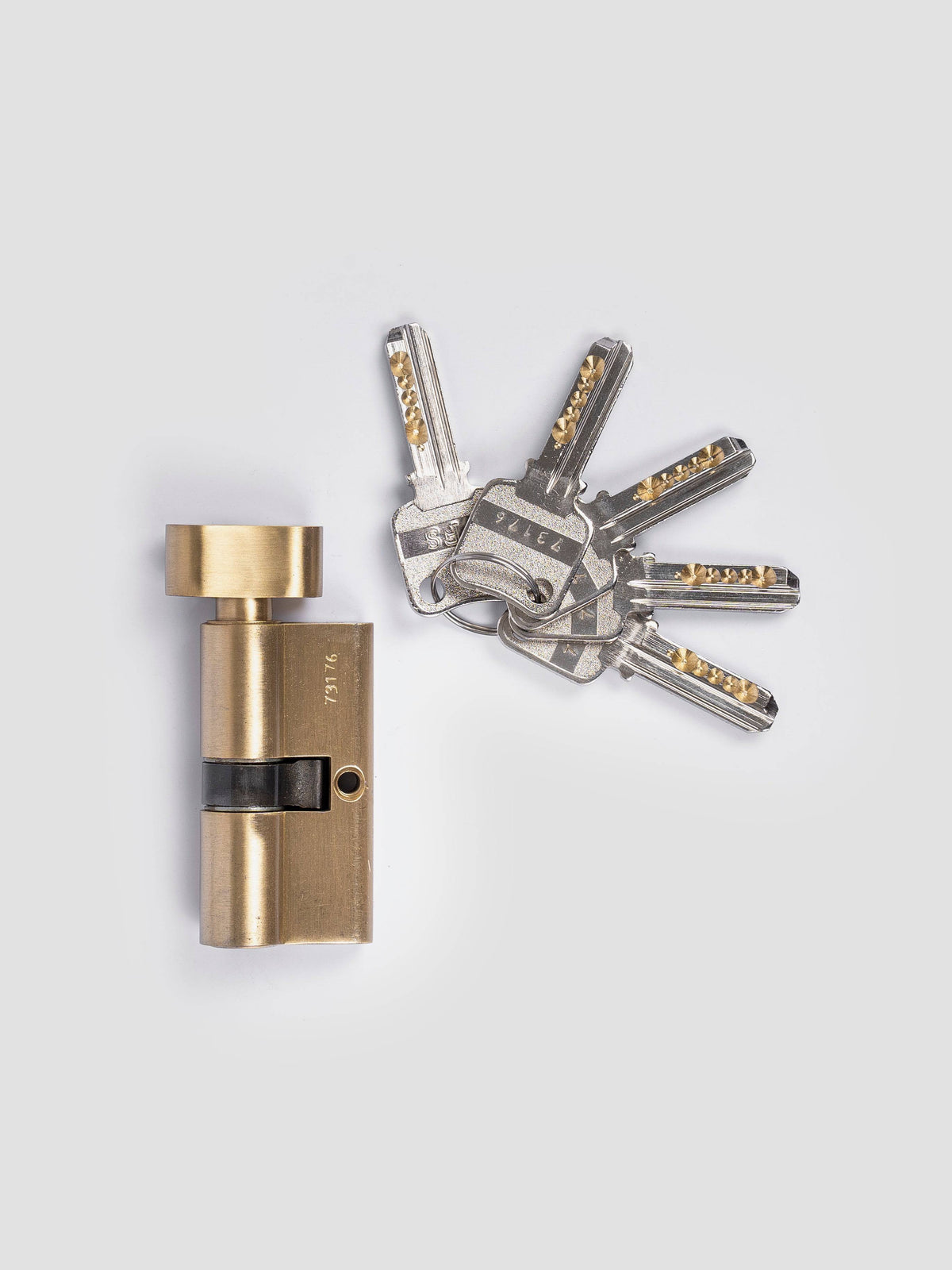 Brass Key Cylinder N°49 – 60mm for European doors