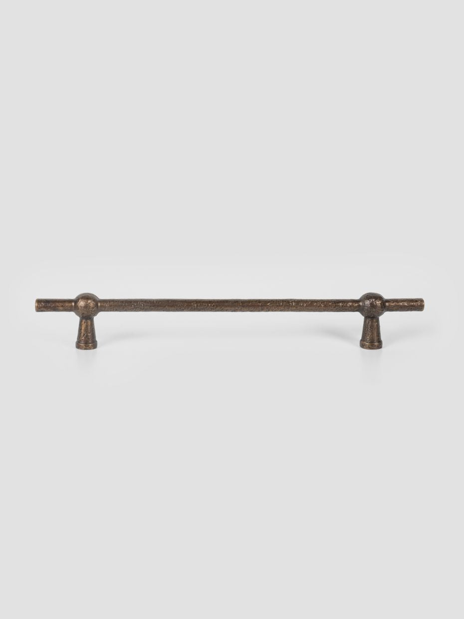 Art Deco Textured Brass Appliance & Closet Pull · Large