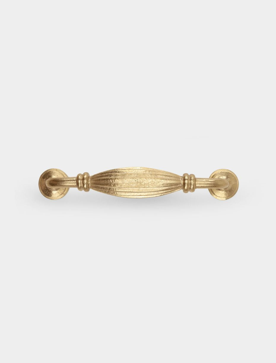 Art Deco Curved Brass Drawer Pull · Large