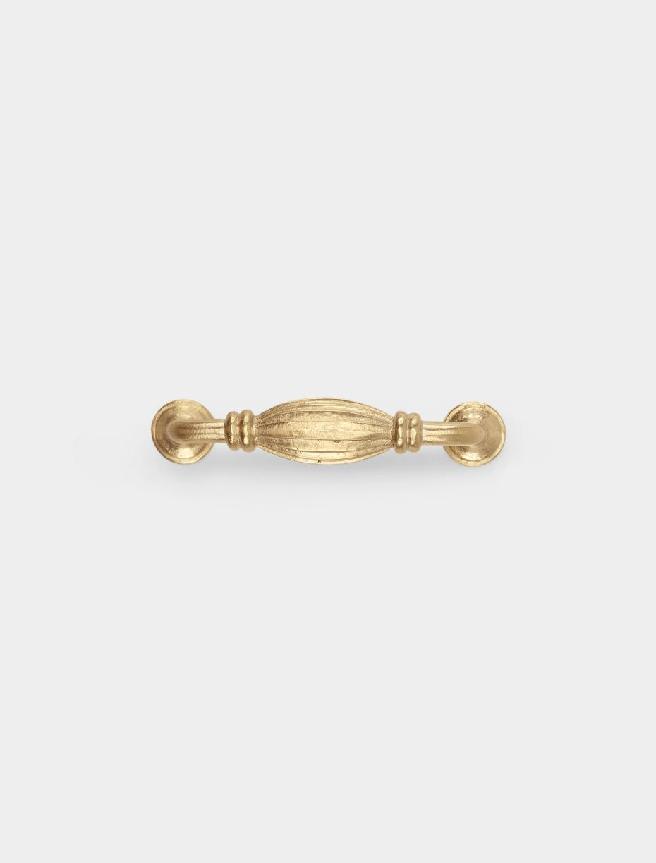 Art Deco Curved Brass Drawer Pull · Small