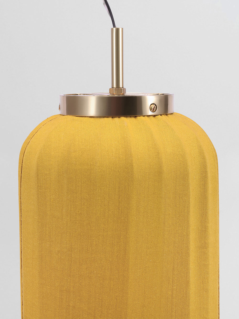 Lampshade Forme N°45 in Yellow finish — front view | Mi&Gei Hardware Design Studio | Solid Brass