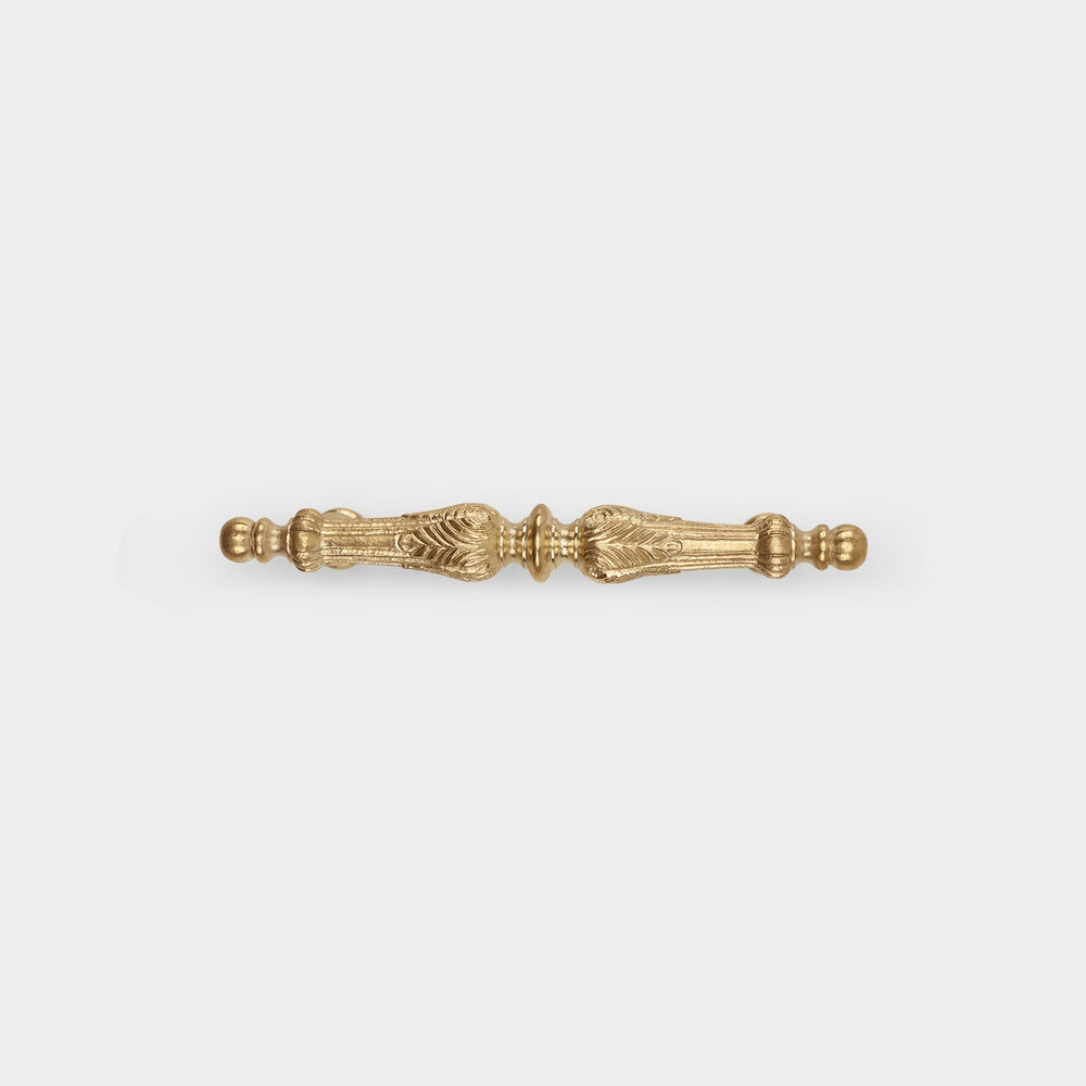 Louis XIV Solid Brass Pull | Le Pautre Style | Heritage Collection — installed | Mi&Gei Hardware Design Studio