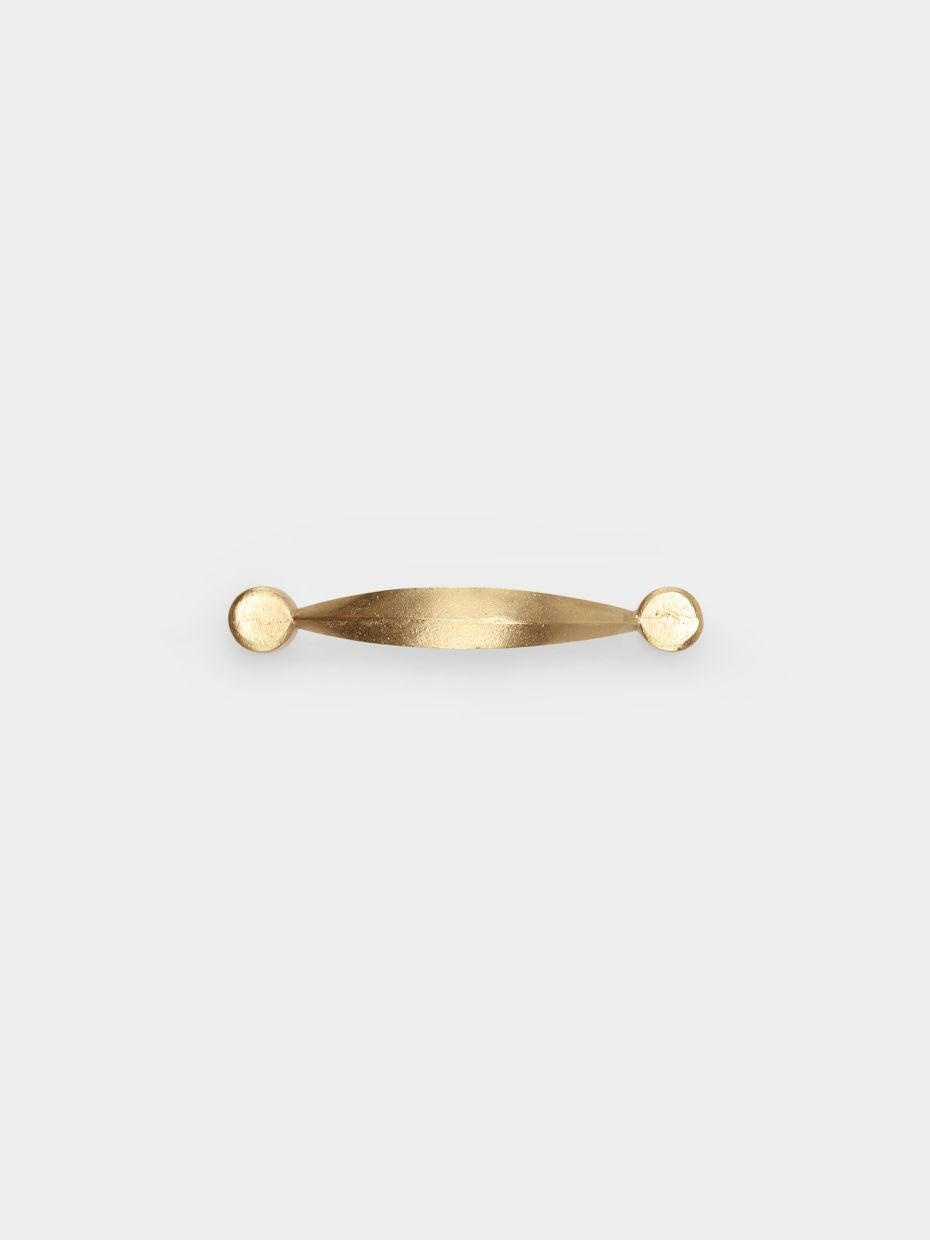 Art Deco Graphic Brass Drawer Pull