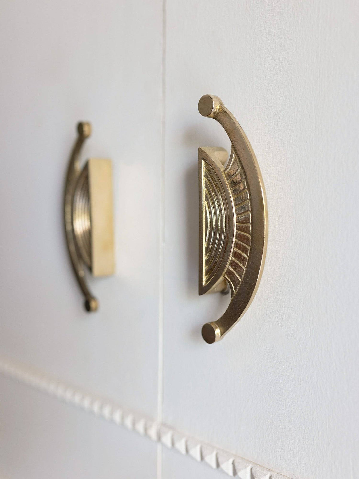 BRASS CABINET PULL Forme N°10 - Centers 3.15″ | Mi&Gei
