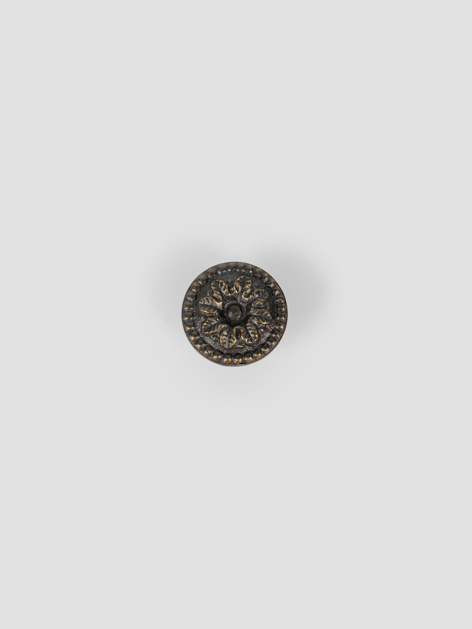 Art Nouveau French Brass Cabinet Knob · Small