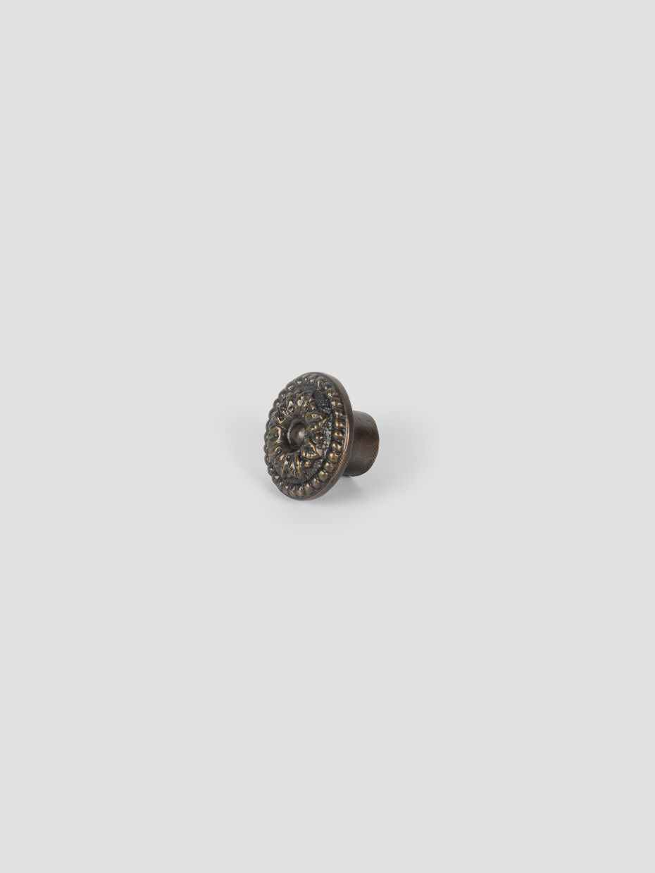 Art Nouveau French Brass Cabinet Knob · Small