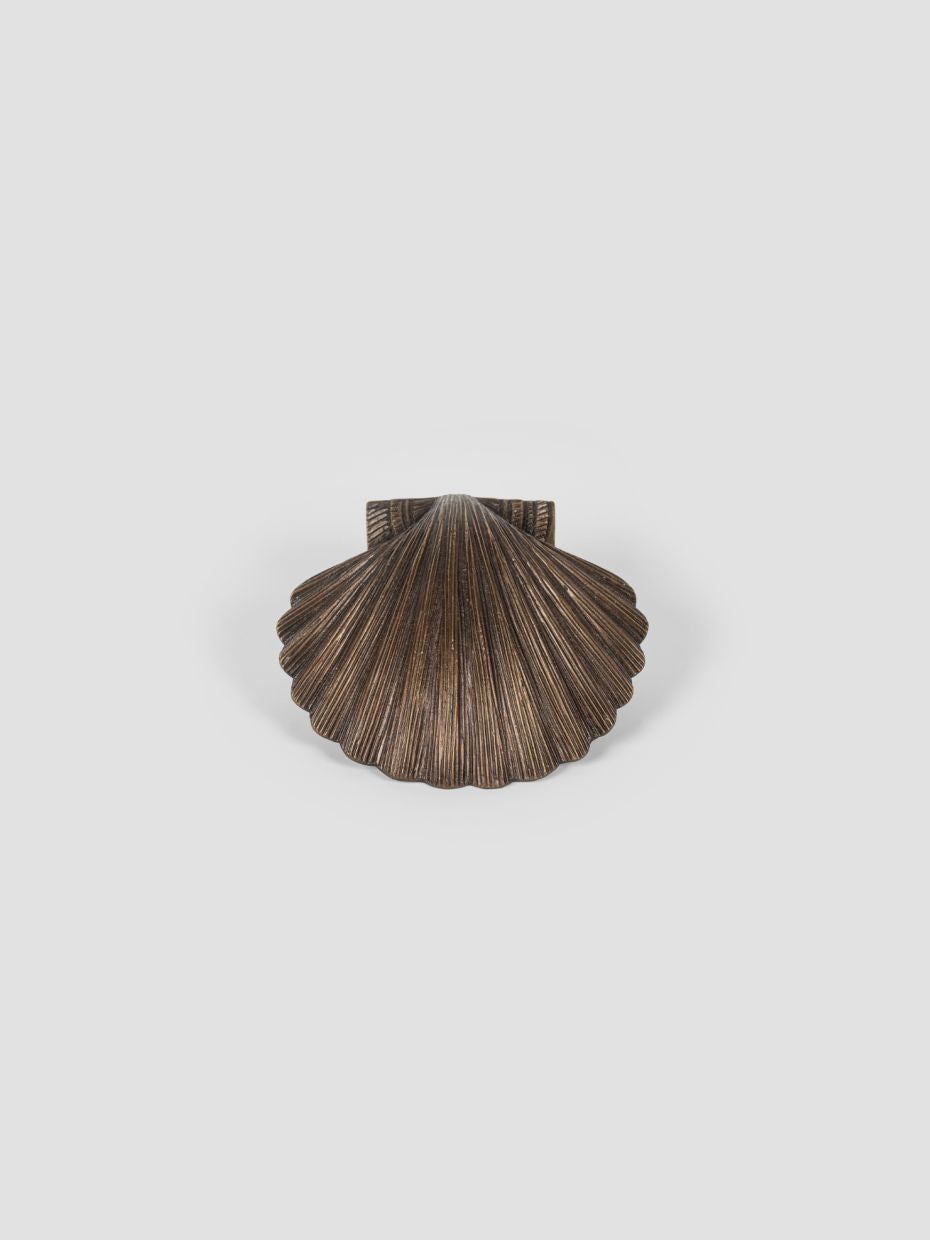 Shell-Inspired Solid Brass Door Knocker